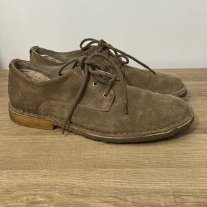UGG men’s suede/leather brown Oxford lace up SN3269 size USA 10